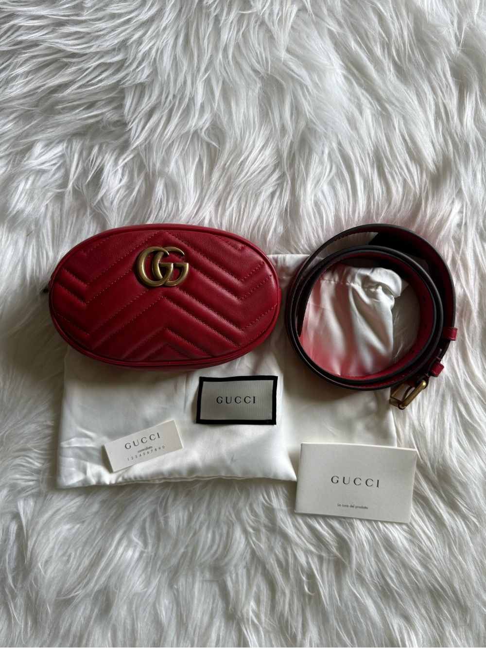 85sizeAuthentic GUCCI GG MARMONT DSVRT Waist bag final price